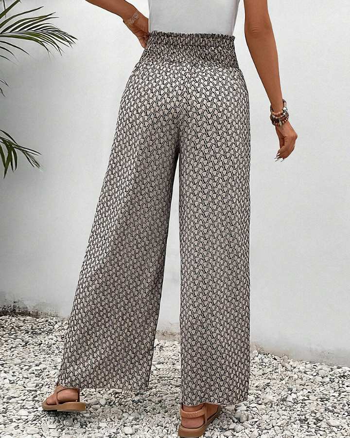 Isla - Printed Wide-Leg Pants