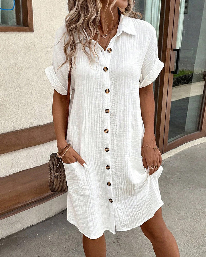 Everleigh - Comfortable Buttoned Summer Dress