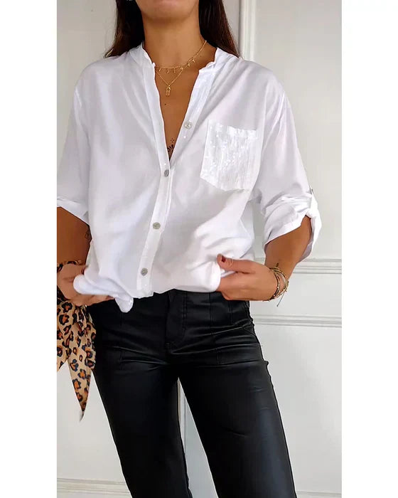 Rosalie - Glam Button-Down Shirt