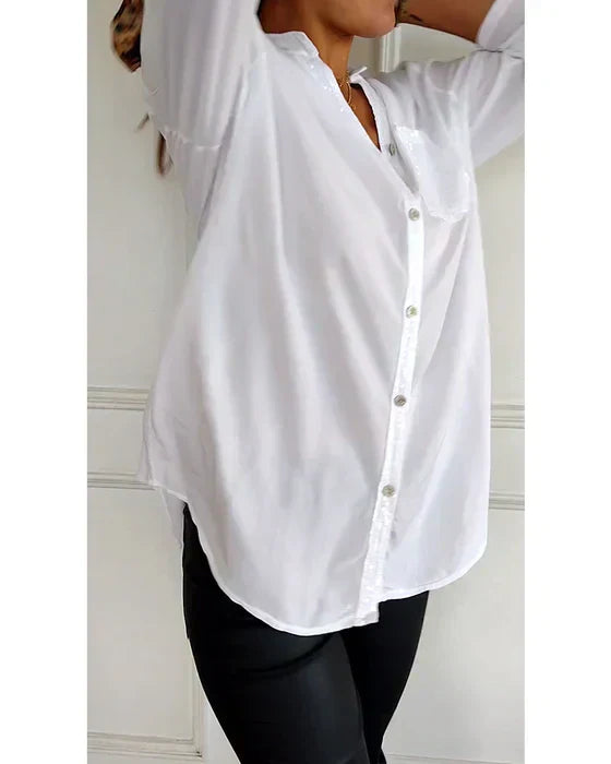 Rosalie - Glam Button-Down Shirt