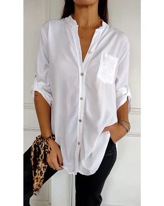 Rosalie - Glam Button-Down Shirt