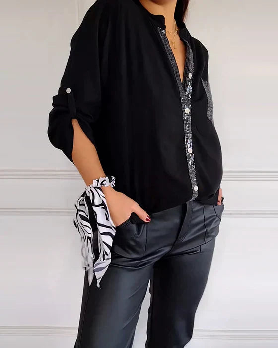 Rosalie - Glam Button-Down Shirt