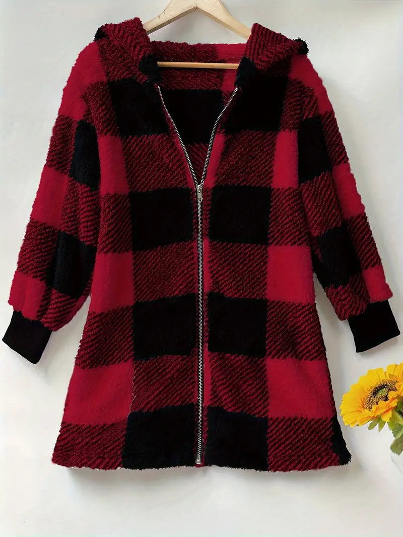 Mary™ Cozy Plaid Jacket