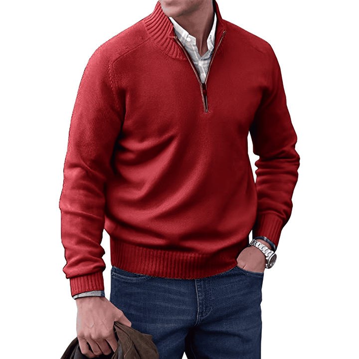 Seth - Cashmere Sweater with Zipper