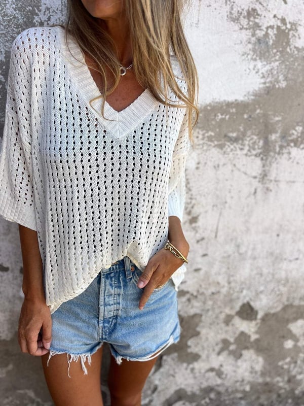 Saskia - Knitted Casual Top