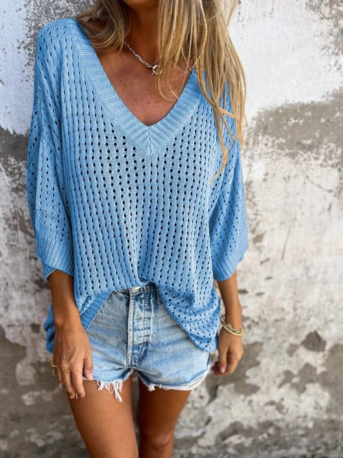 Willow - Loose Crochet Beach Top