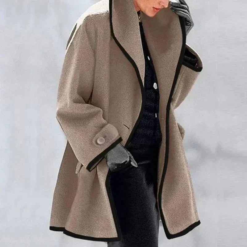 Emily - Warm Pocket Long Coat