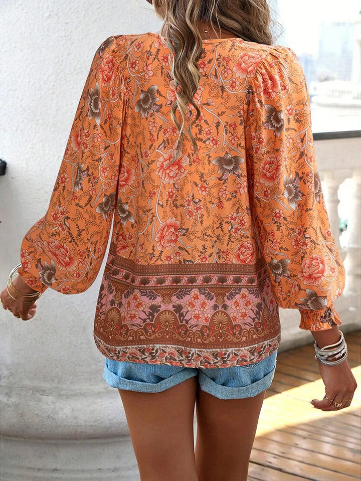 Lucy - Boho Floral Blouse