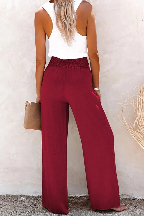 Delia - Relaxed High-Waist Pants