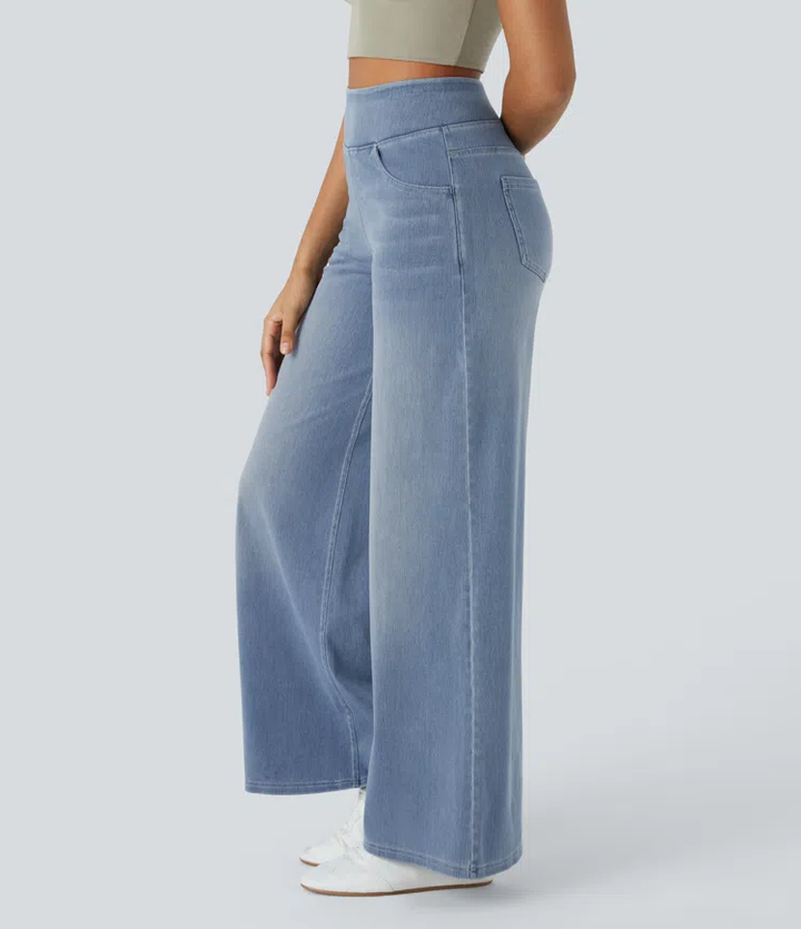 Hazel Stretch Palazzo Jeans