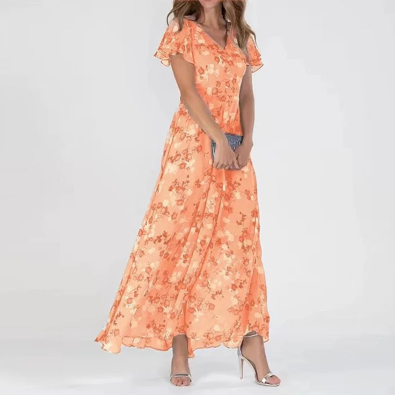 Genevieve - Versatile Floral Long Dress