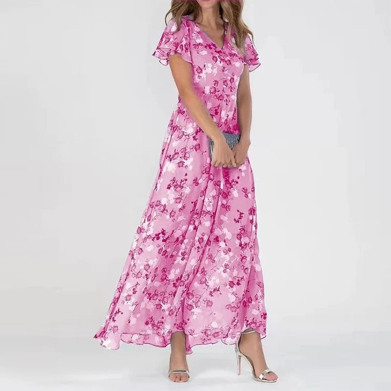 Genevieve - Versatile Floral Long Dress