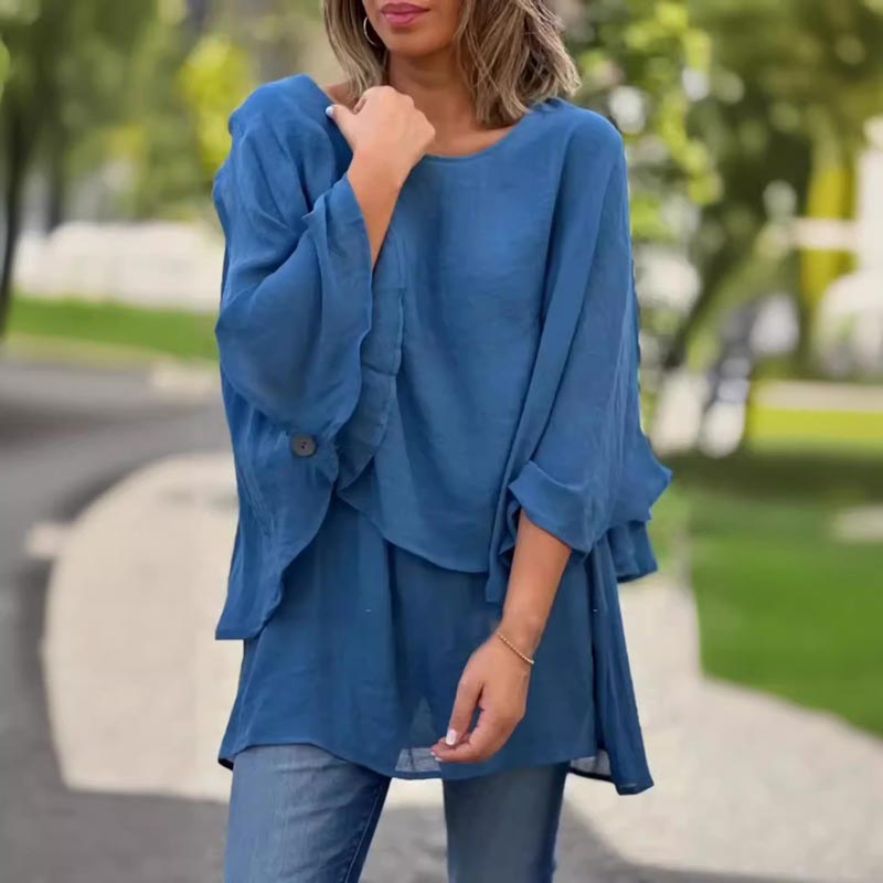 Jade - Flowy Layered Blouse