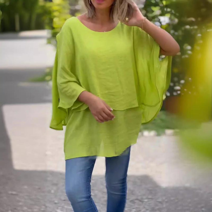 Jade - Flowy Layered Blouse