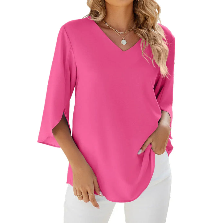 Cara - Lightweight V-Neck Blouse