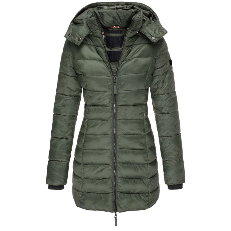 Avery - Warm Solid Color Padded Jacket