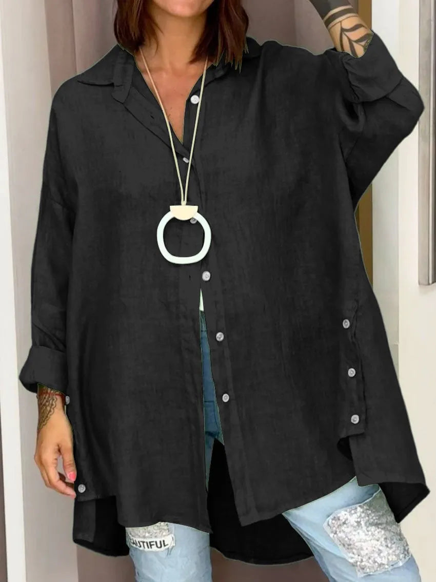 Josephine - Comfortable Oversized Button Shirt