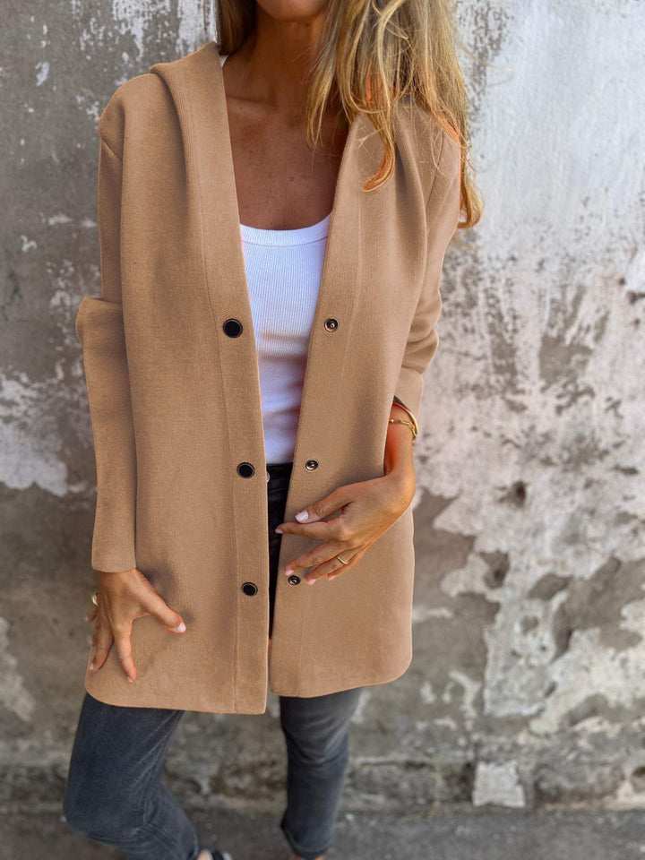 Ella - Casual Long Hooded Jacket