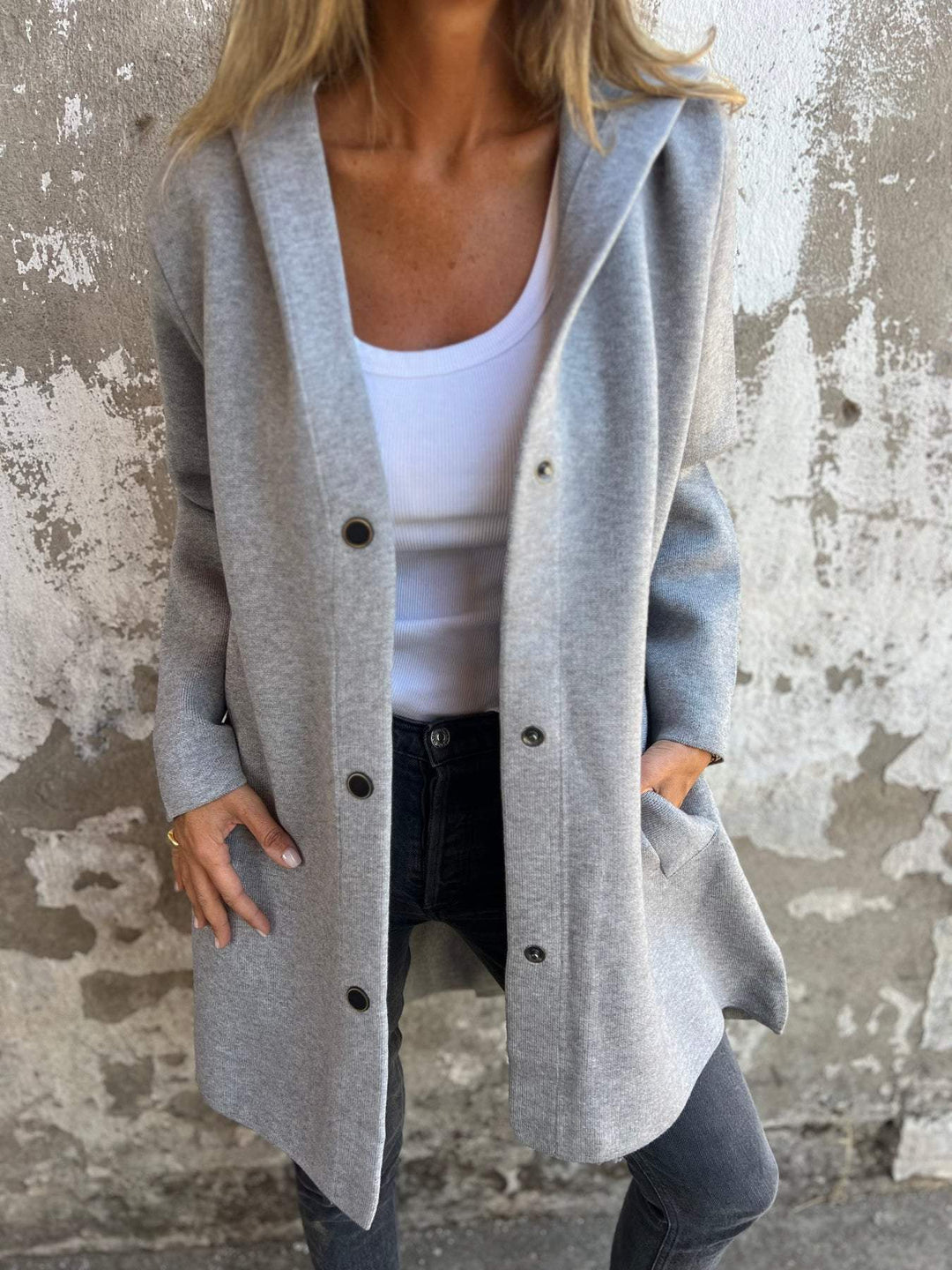 Ella - Casual Long Hooded Jacket