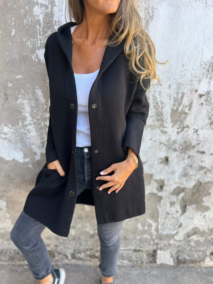 Ella - Casual Long Hooded Jacket