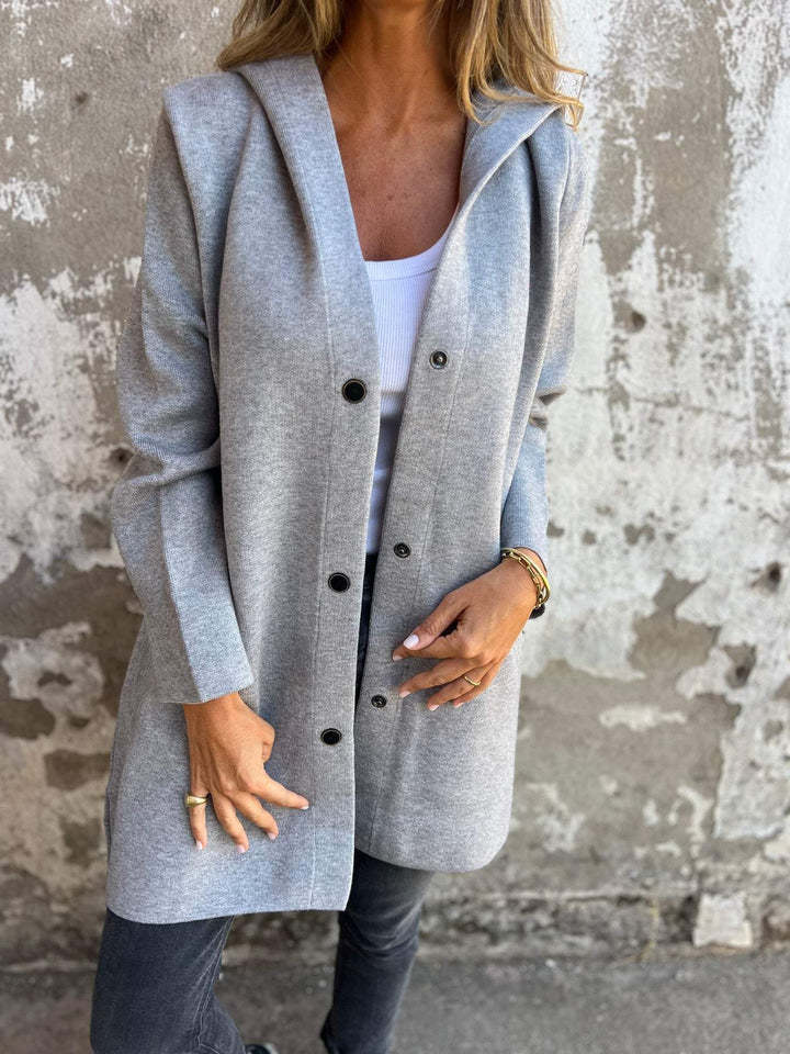 Ella - Casual Long Hooded Jacket