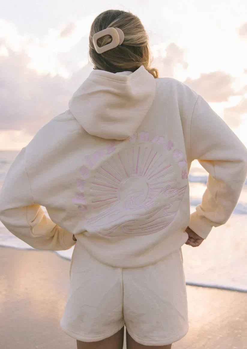 Aubrey - Summer Hoodie Beach Print