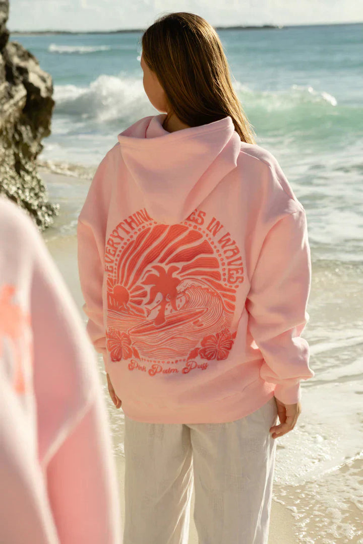 Aubrey - Summer Hoodie Beach Print