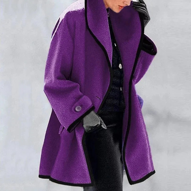 Emily - Warm Pocket Long Coat