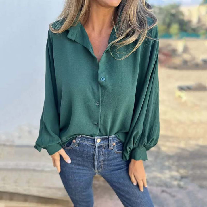 Skylar - Loose Fit Long Sleeve Blouse