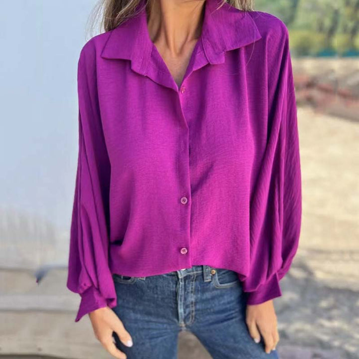 Skylar - Loose Fit Long Sleeve Blouse