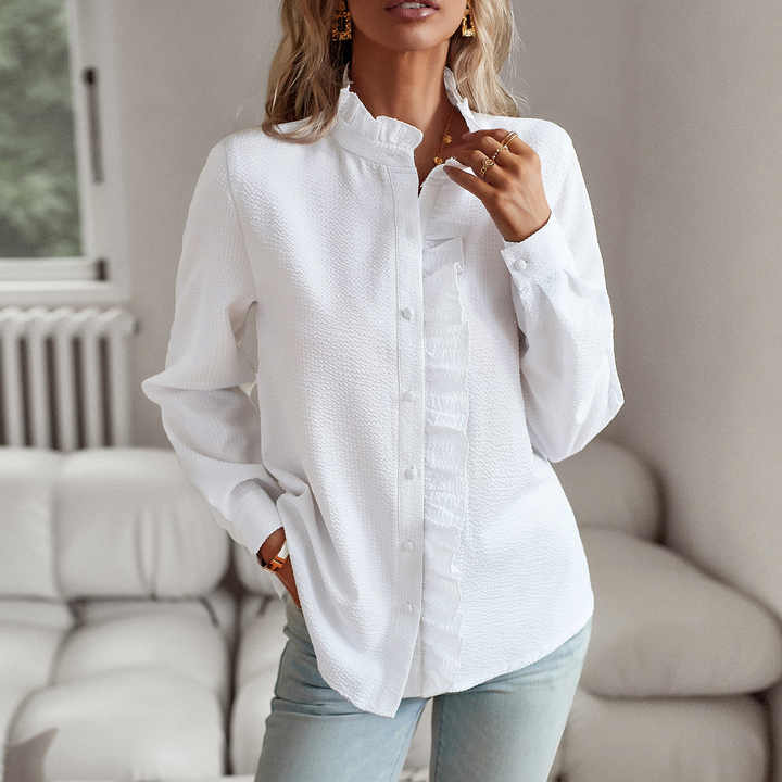 Claire - Stylish Ruffle Detail Blouse