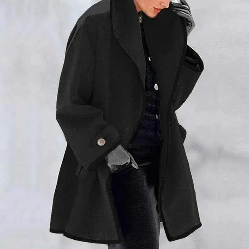 Emily - Warm Pocket Long Coat